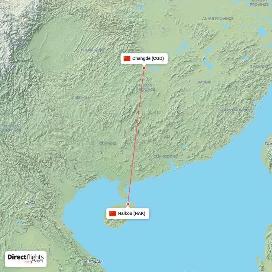 HAK - CGD route map
