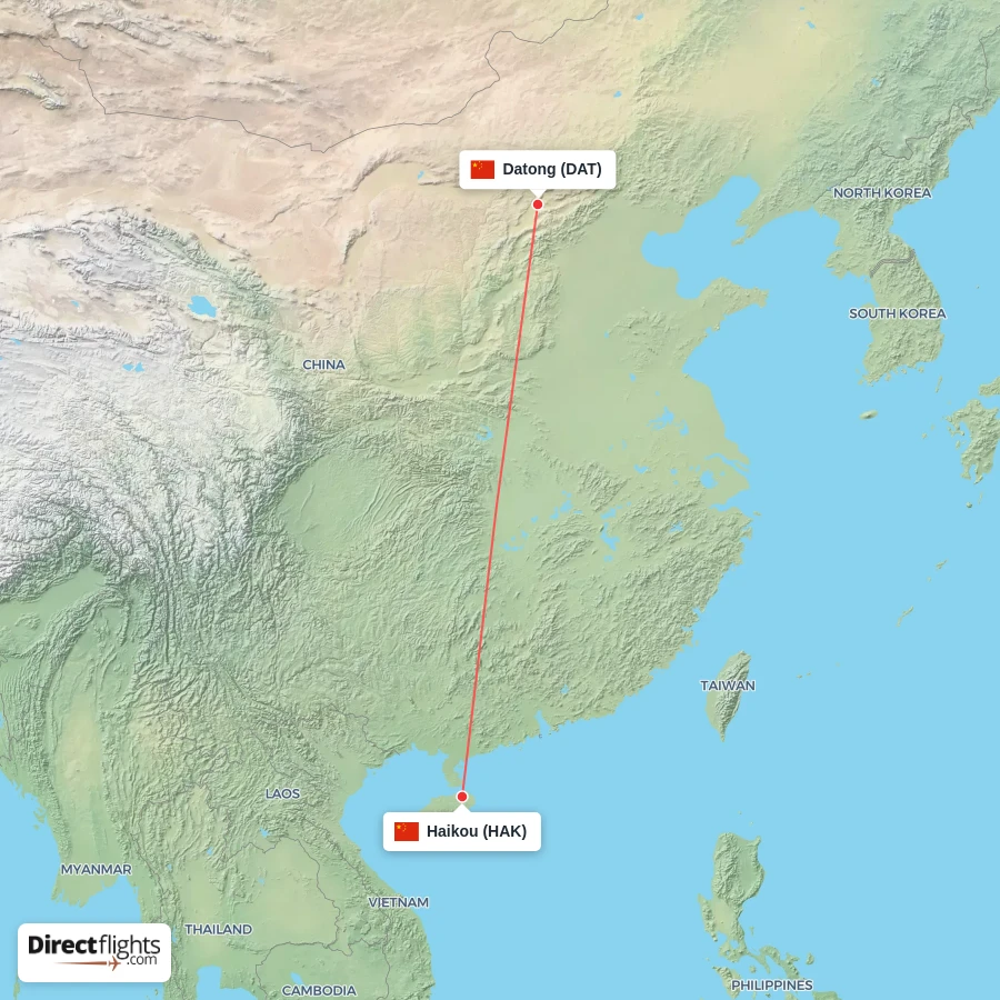 HAK - DAT route map