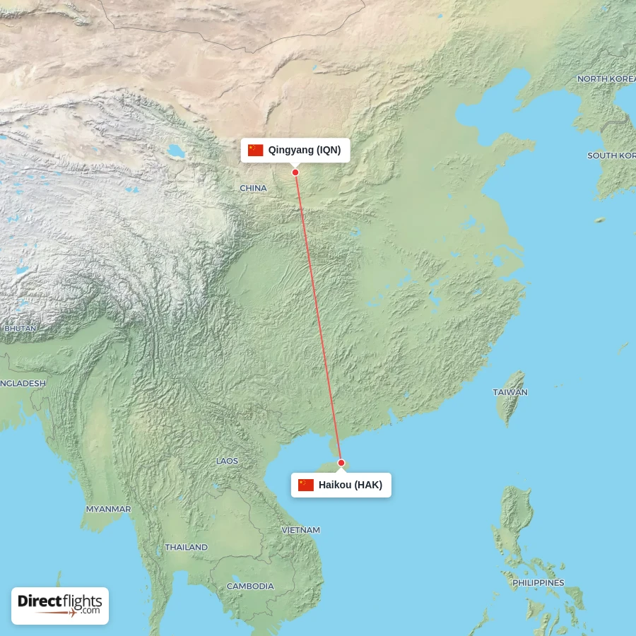 HAK - IQN route map
