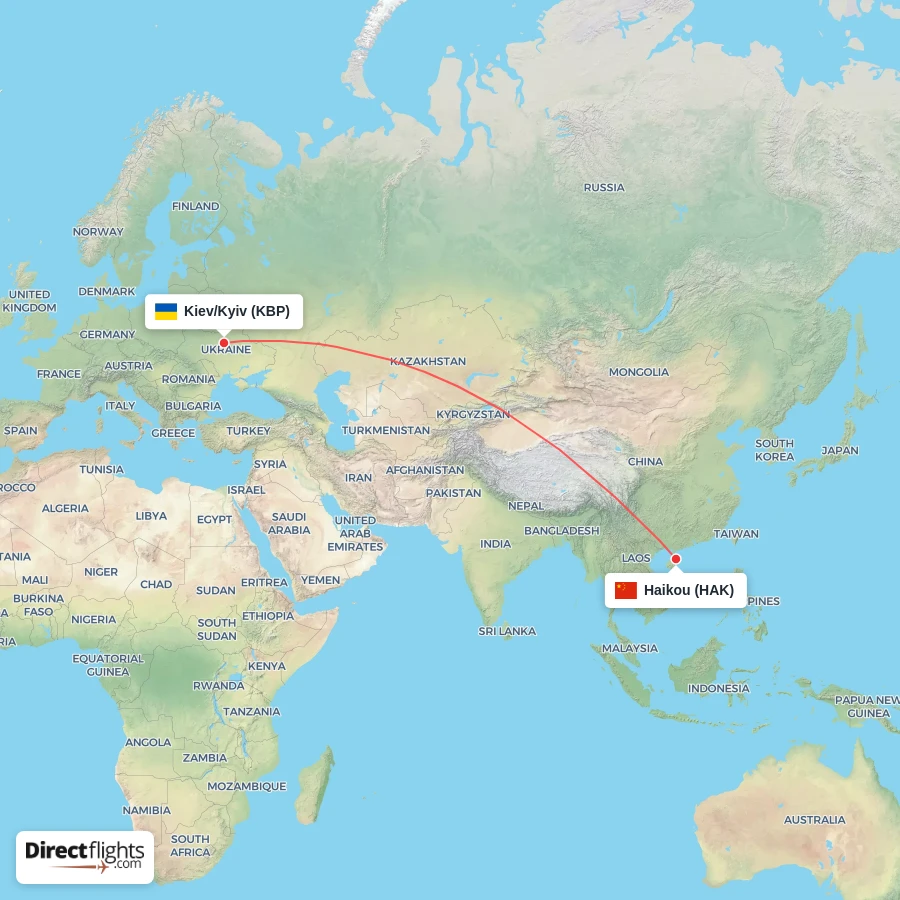 HAK - KBP route map