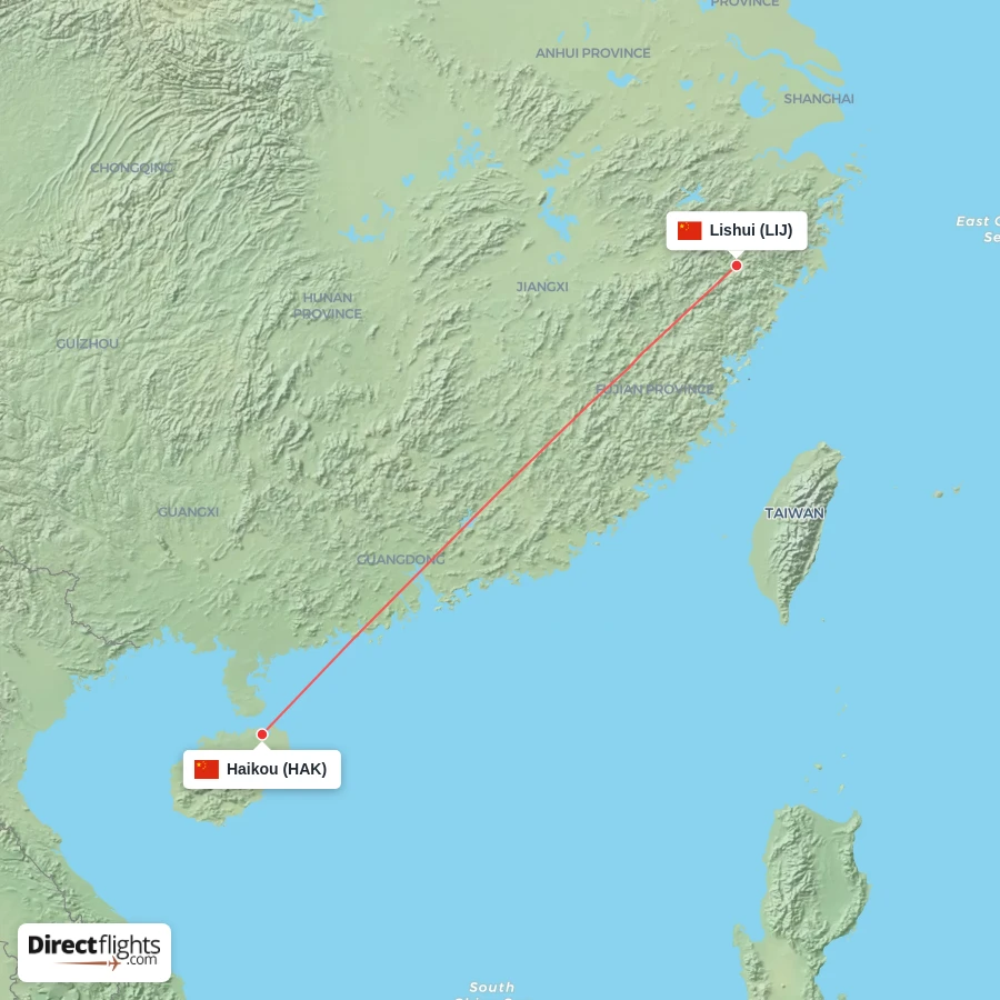 HAK - LIJ route map
