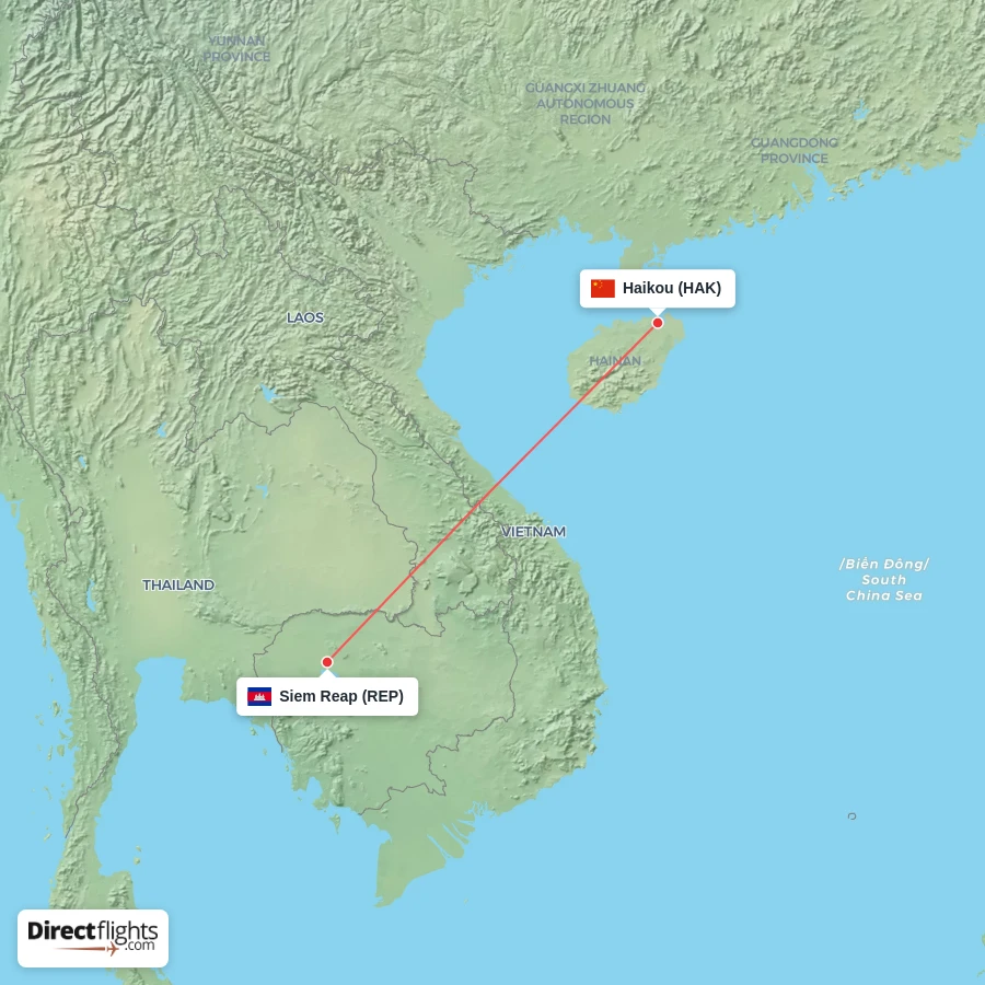 HAK - REP route map