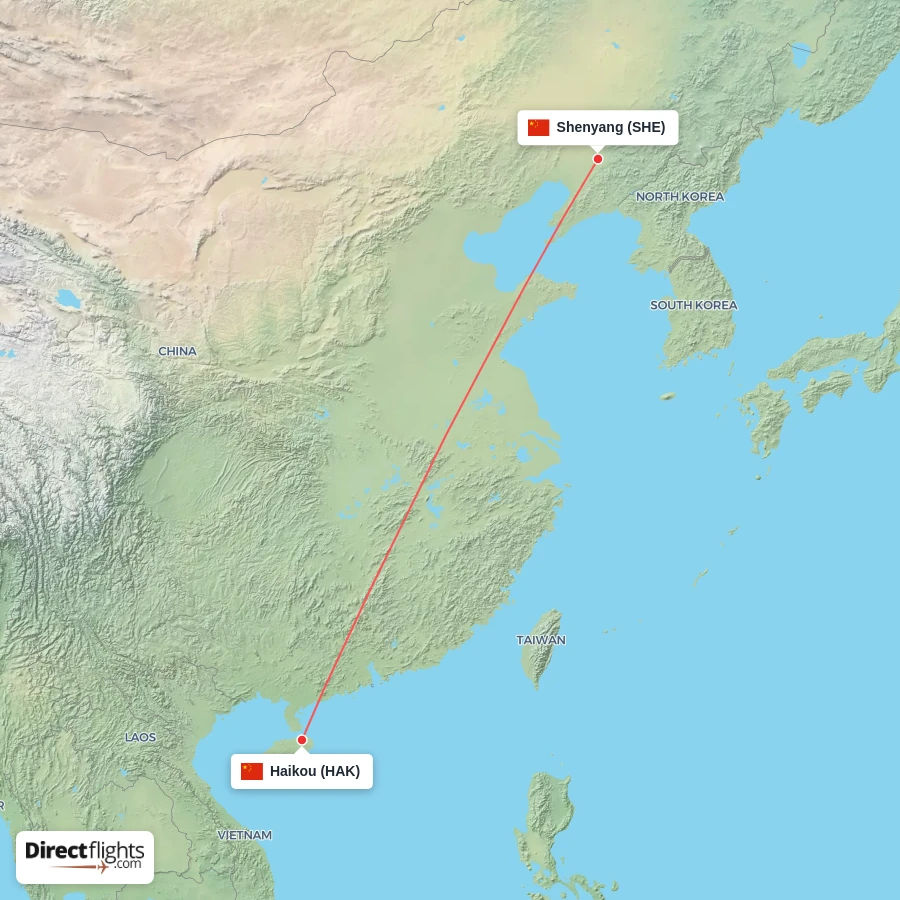 HAK - SHE route map