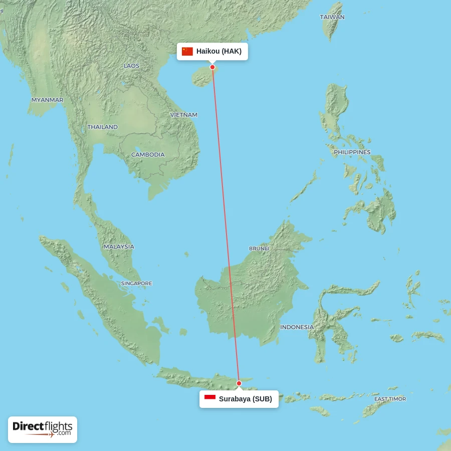 HAK - SUB route map