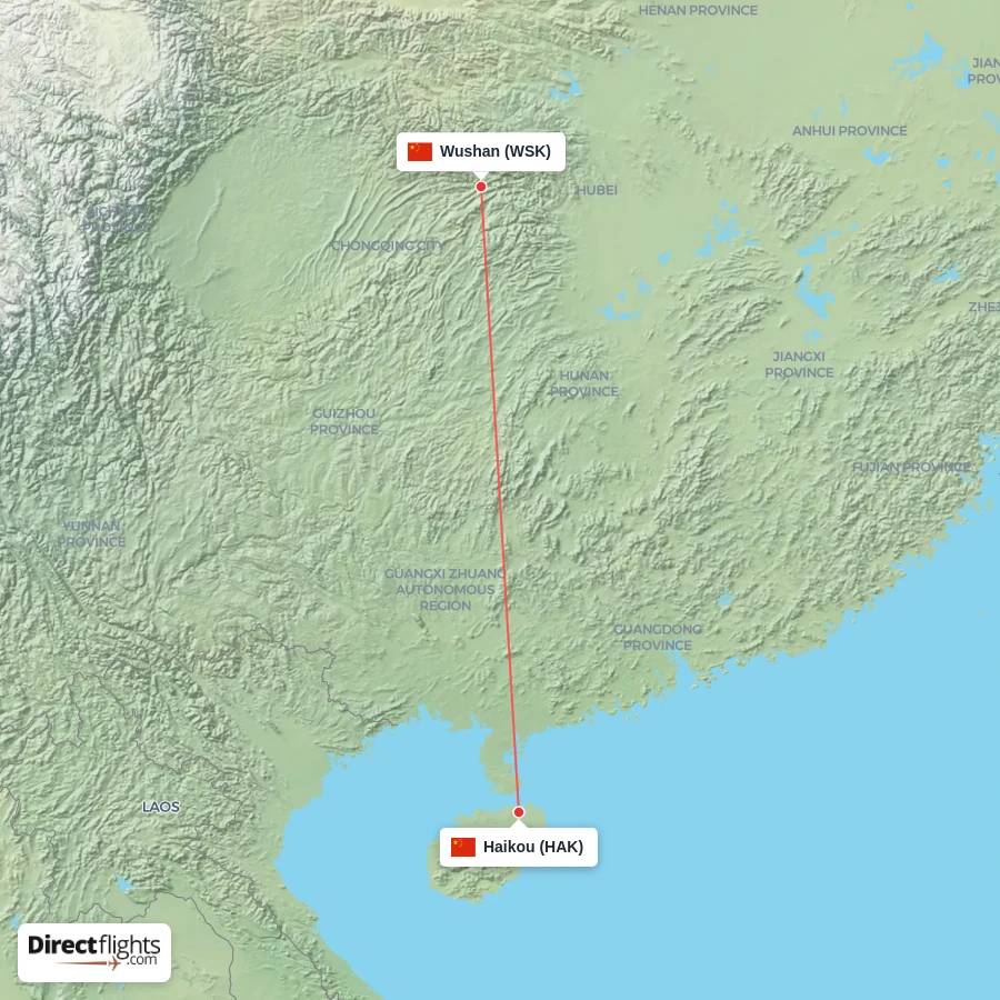 HAK - WSK route map