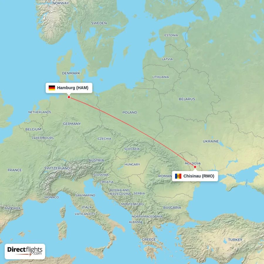 HAM - RMO route map