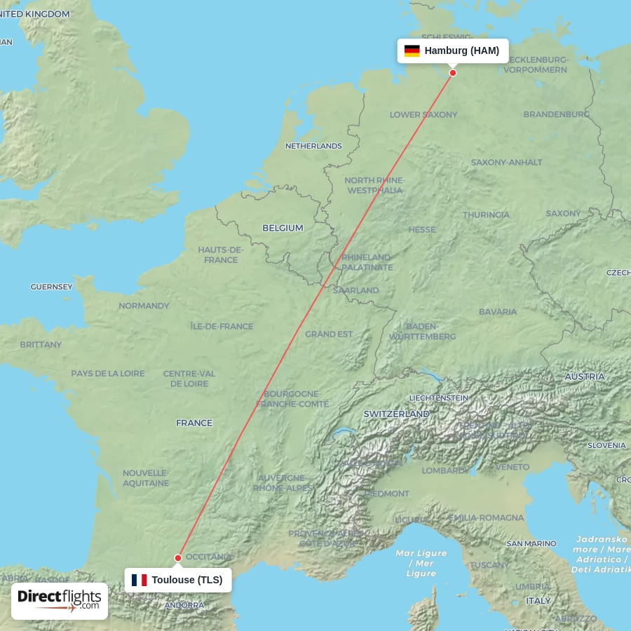 HAM - TLS route map