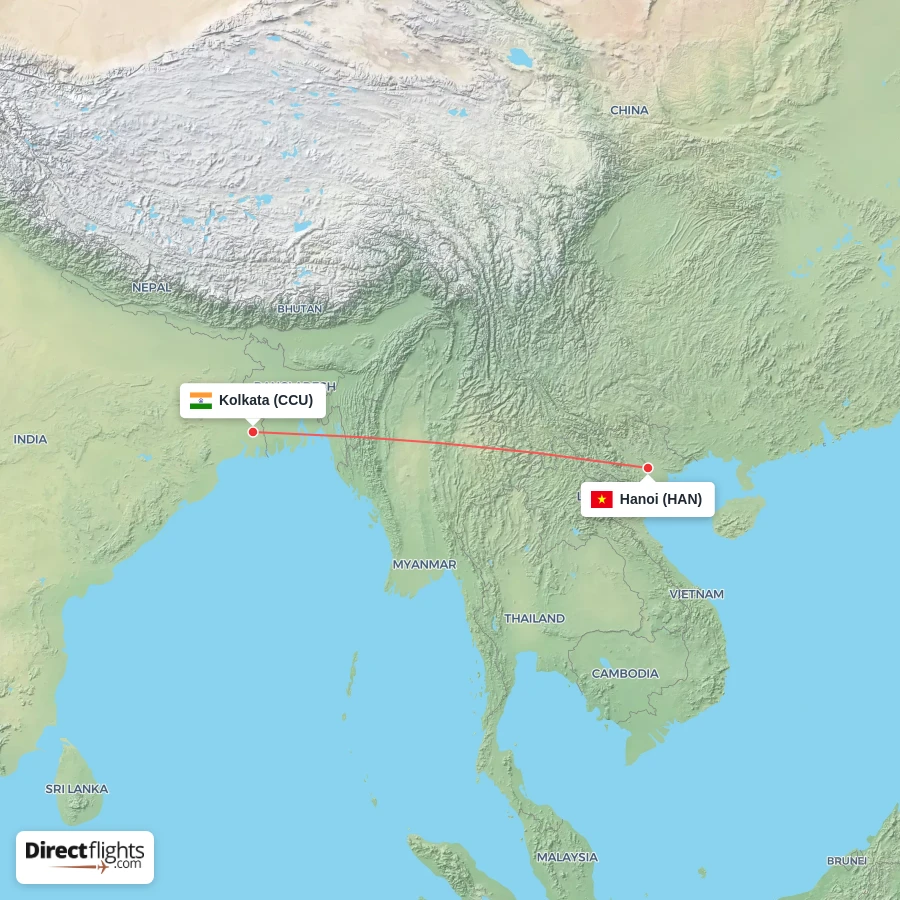 HAN - CCU route map