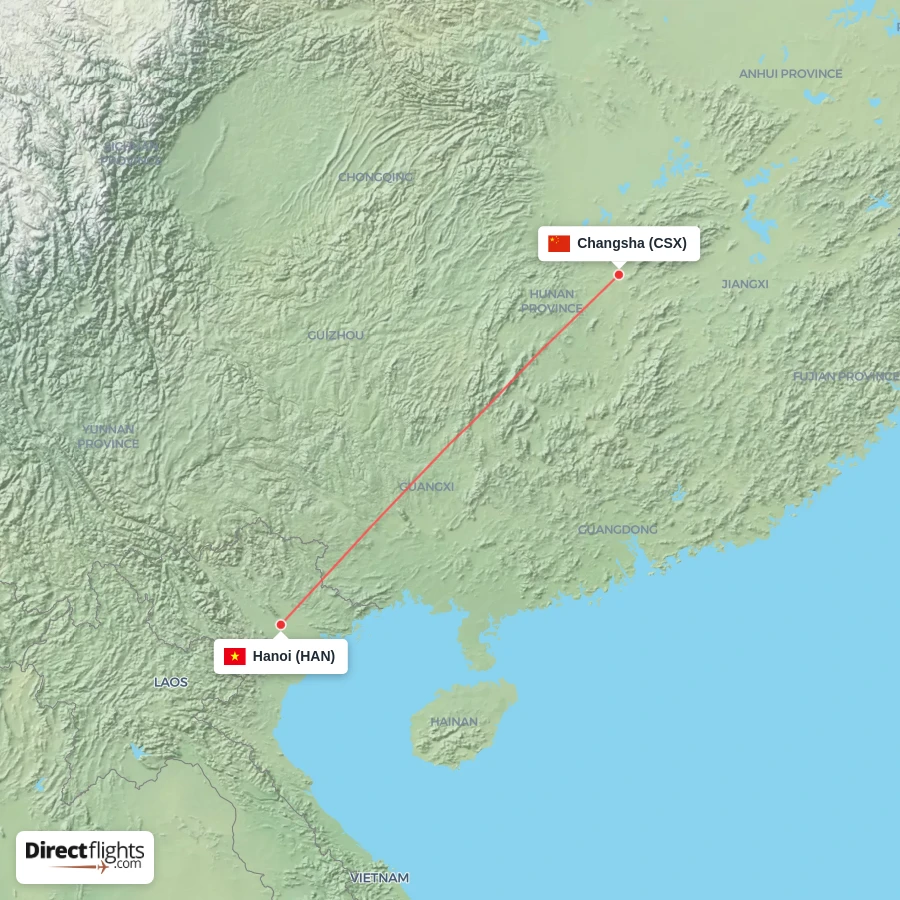 HAN - CSX route map