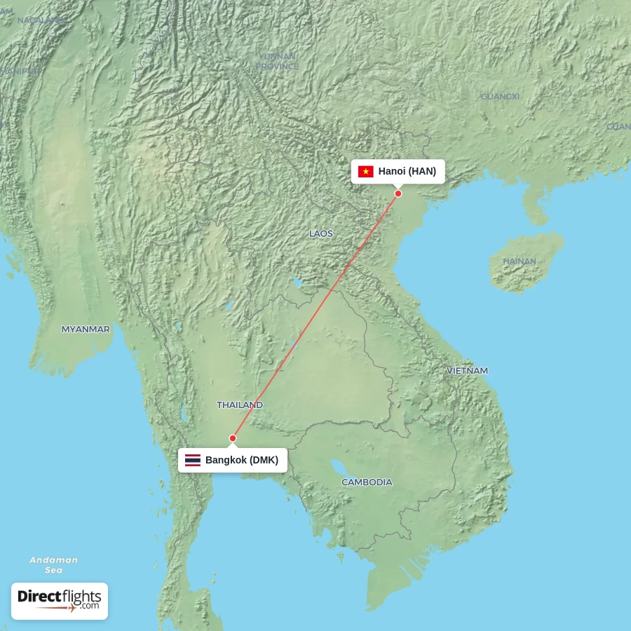 HAN - DMK route map