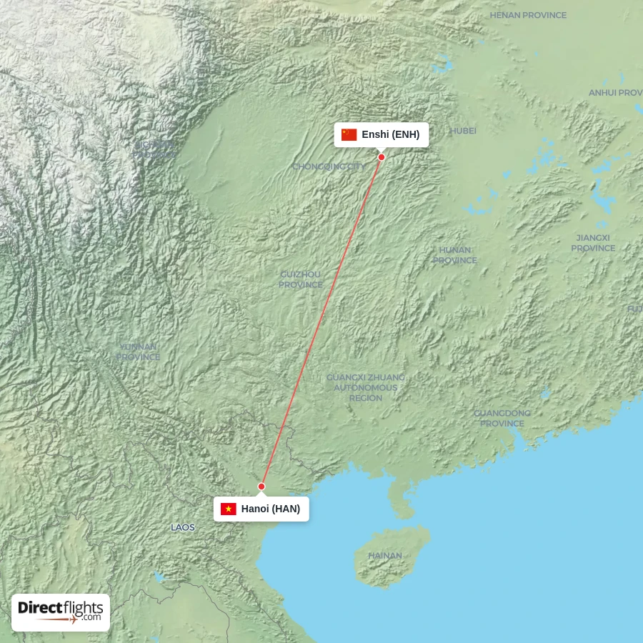 HAN - ENH route map