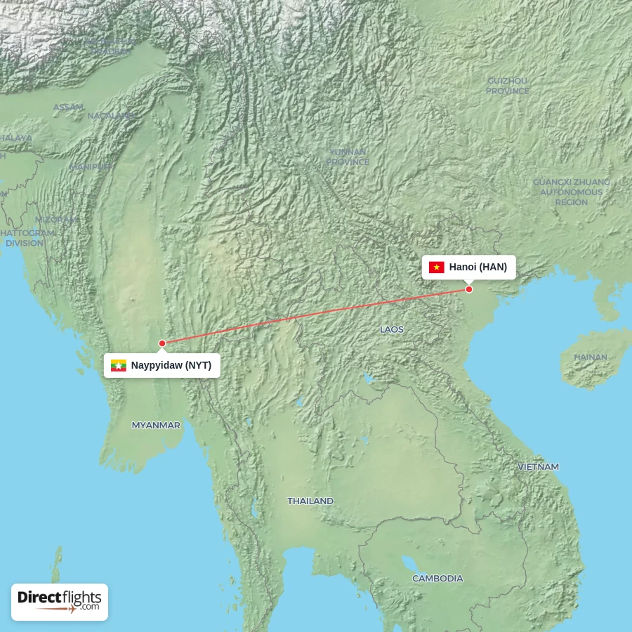 HAN - NYT route map