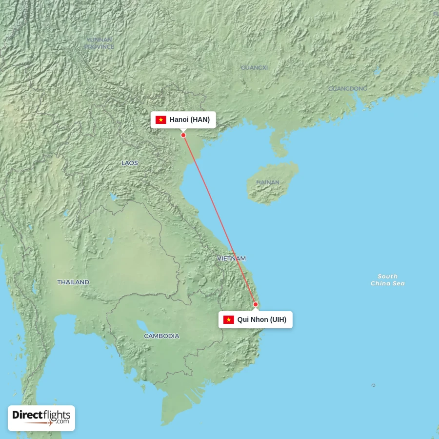 HAN - UIH route map