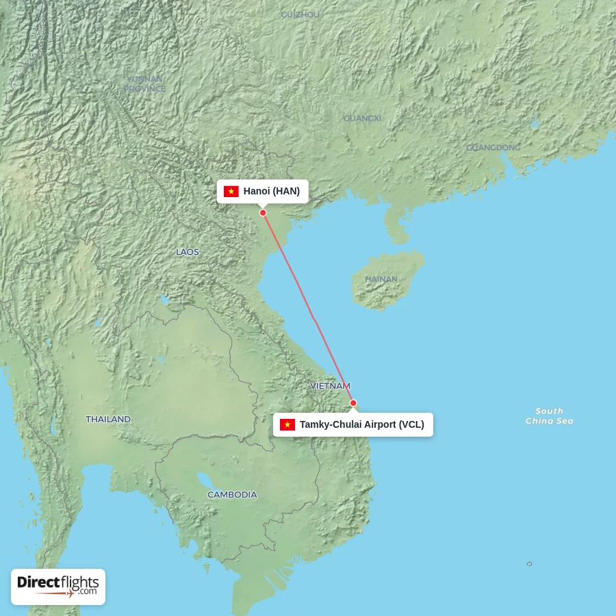 HAN - VCL route map
