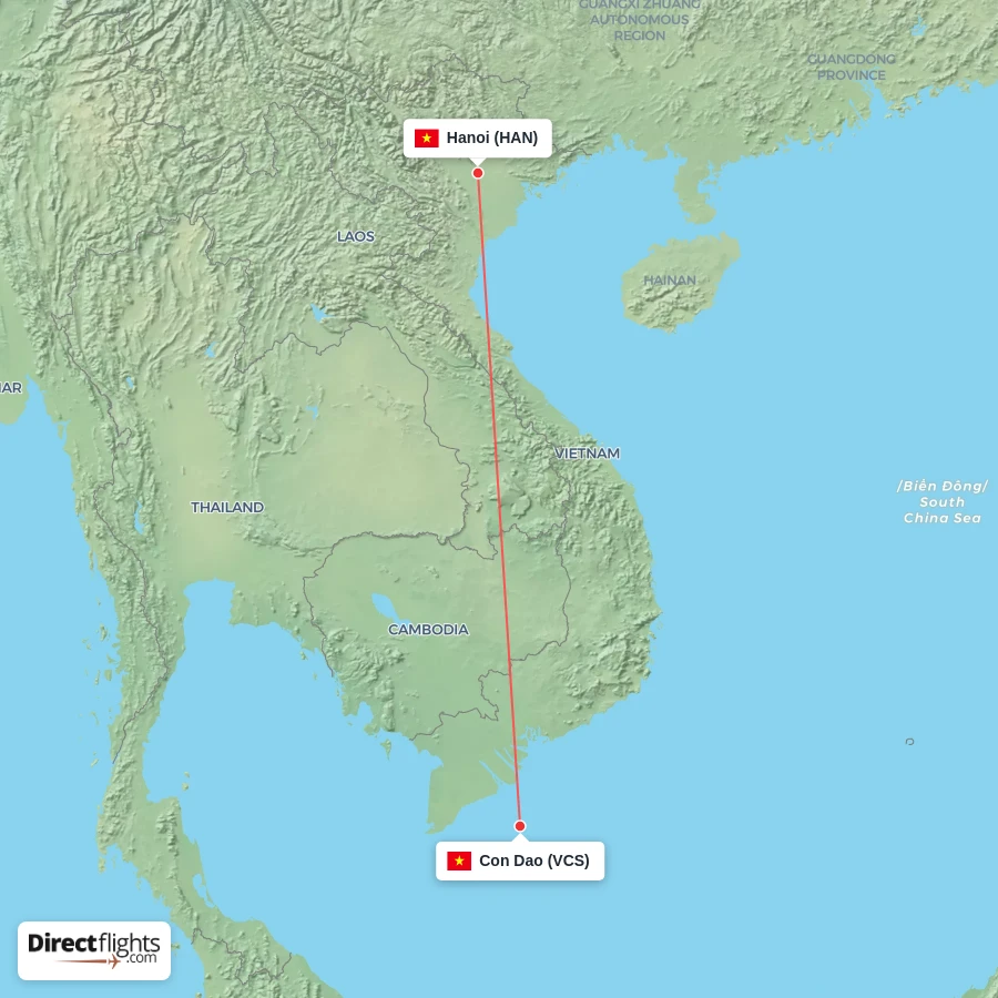HAN - VCS route map