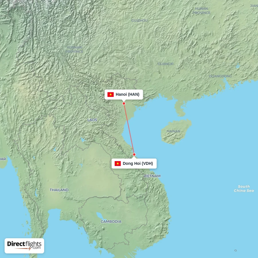 HAN - VDH route map