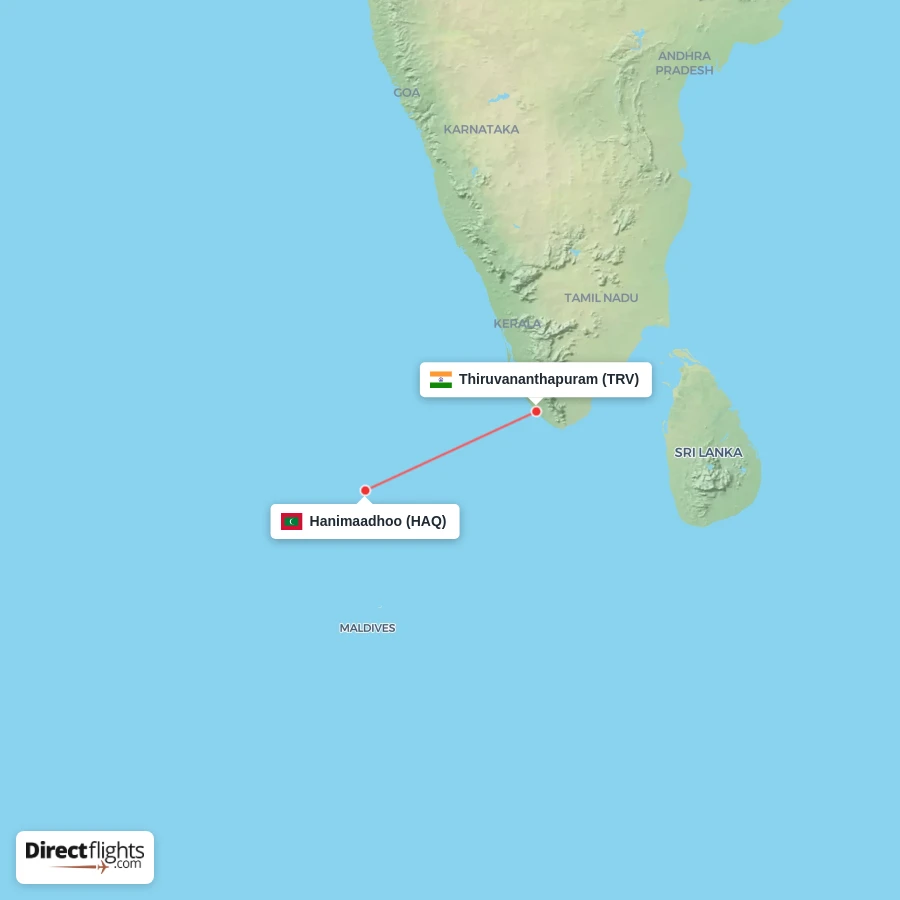 HAQ - TRV route map