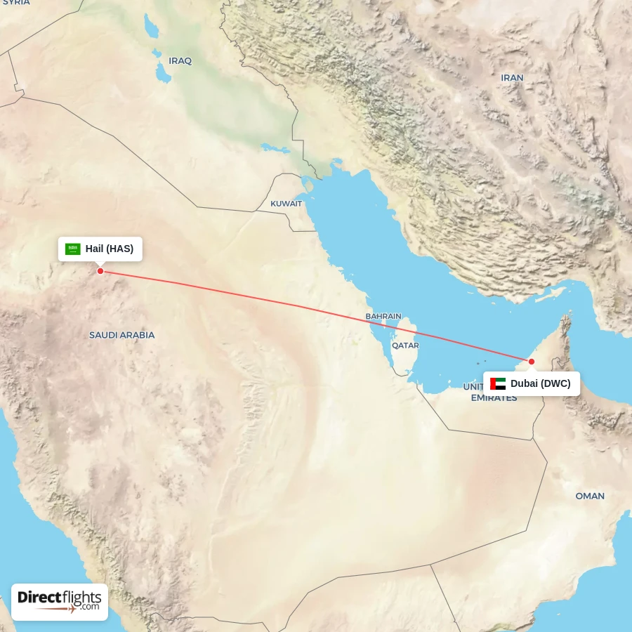 HAS - DWC route map