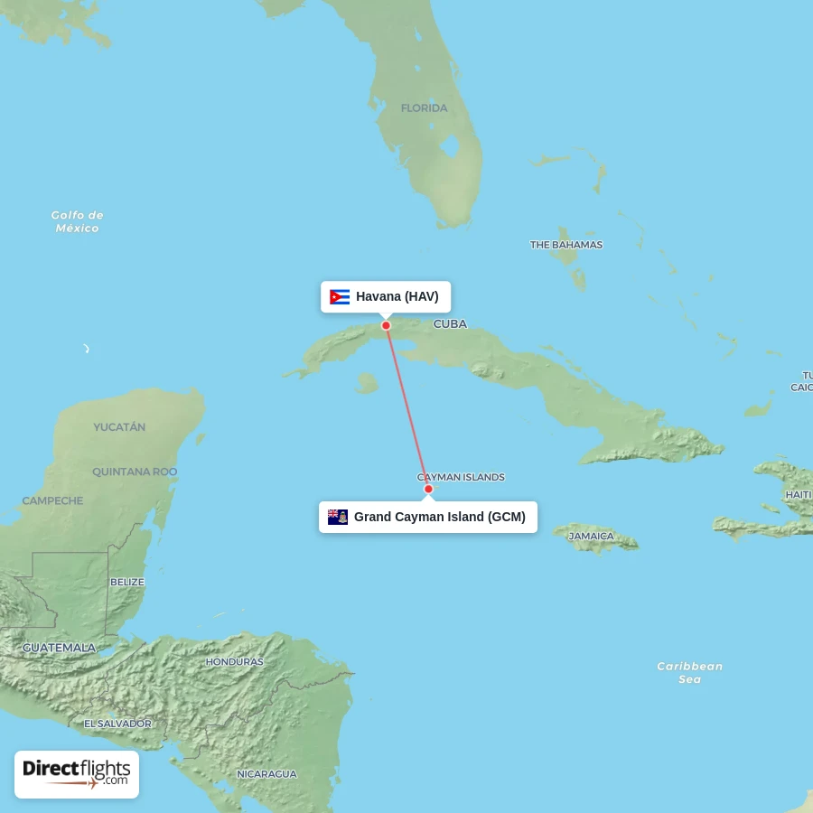 HAV - GCM route map