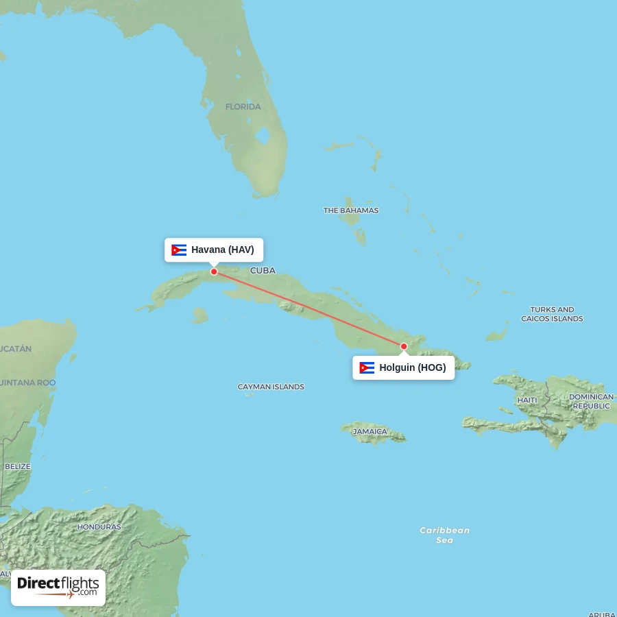 HAV - HOG route map