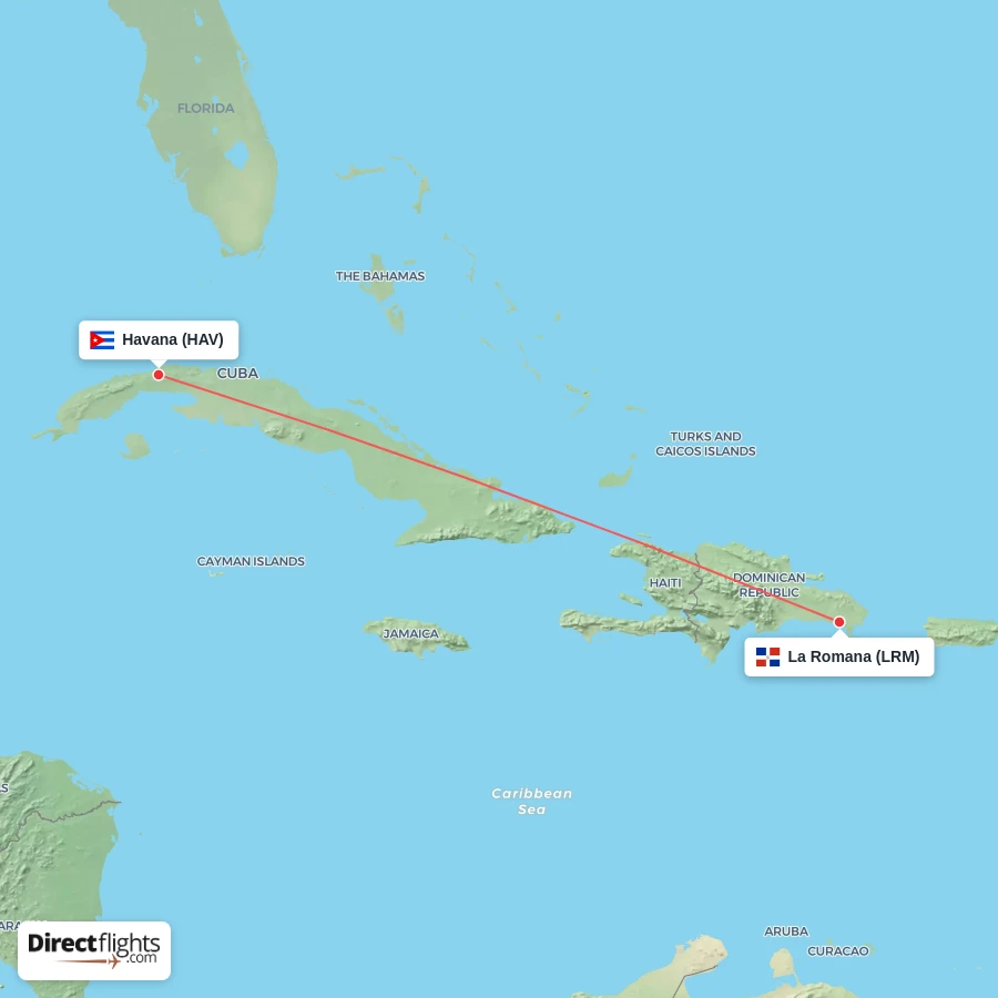 HAV - LRM route map