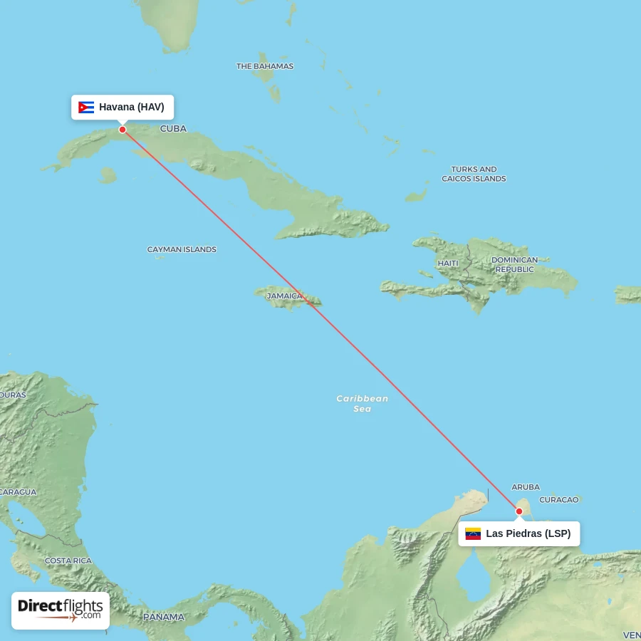 HAV - LSP route map