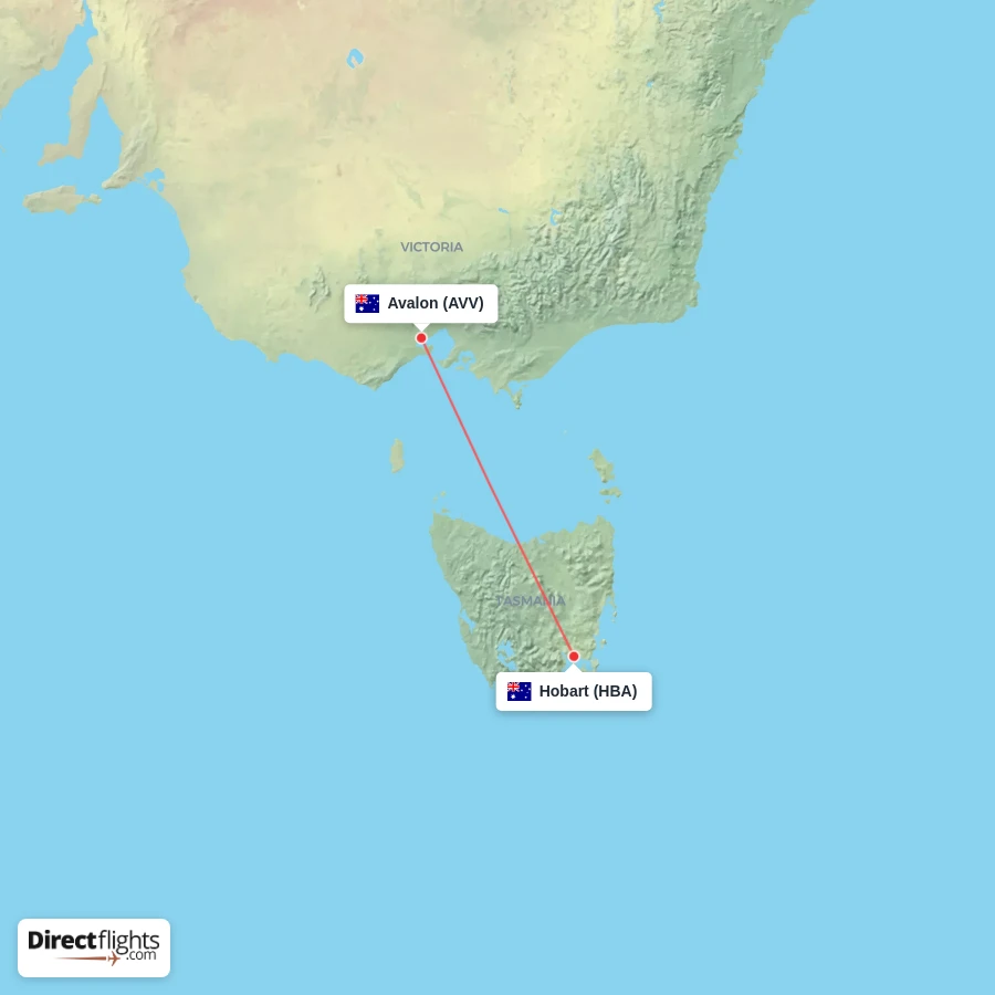 HBA - AVV route map