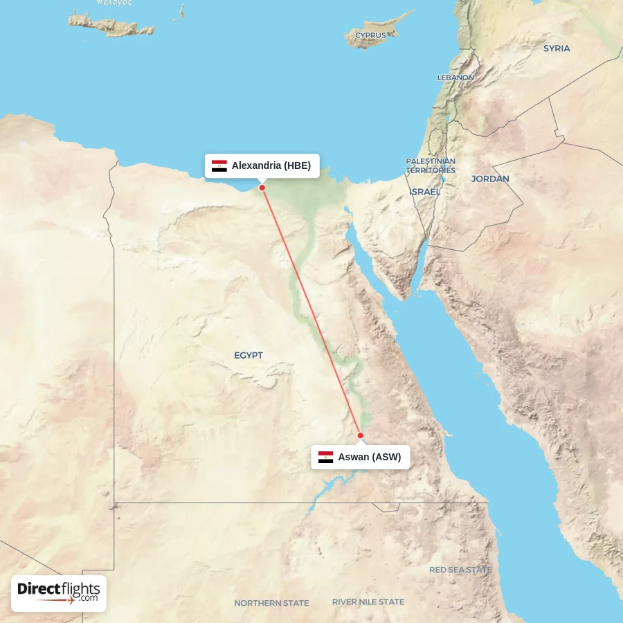 HBE - ASW route map