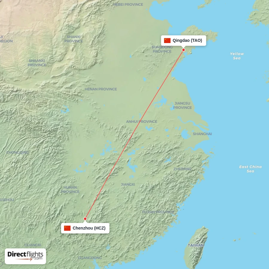 HCZ - TAO route map