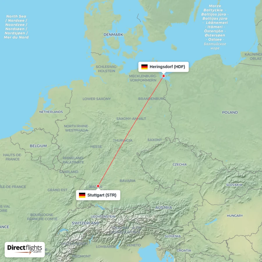 HDF - STR route map