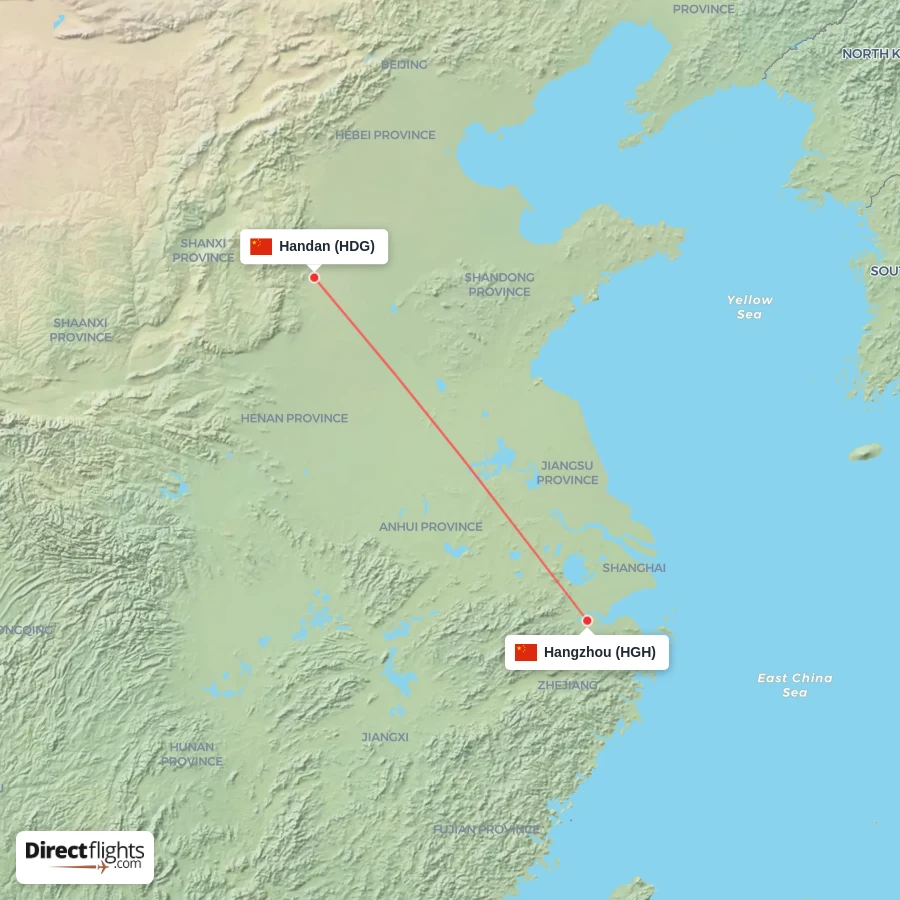 HDG - HGH route map