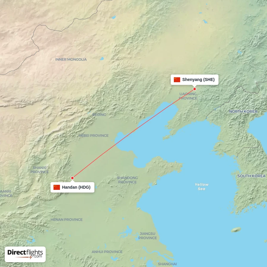 HDG - SHE route map