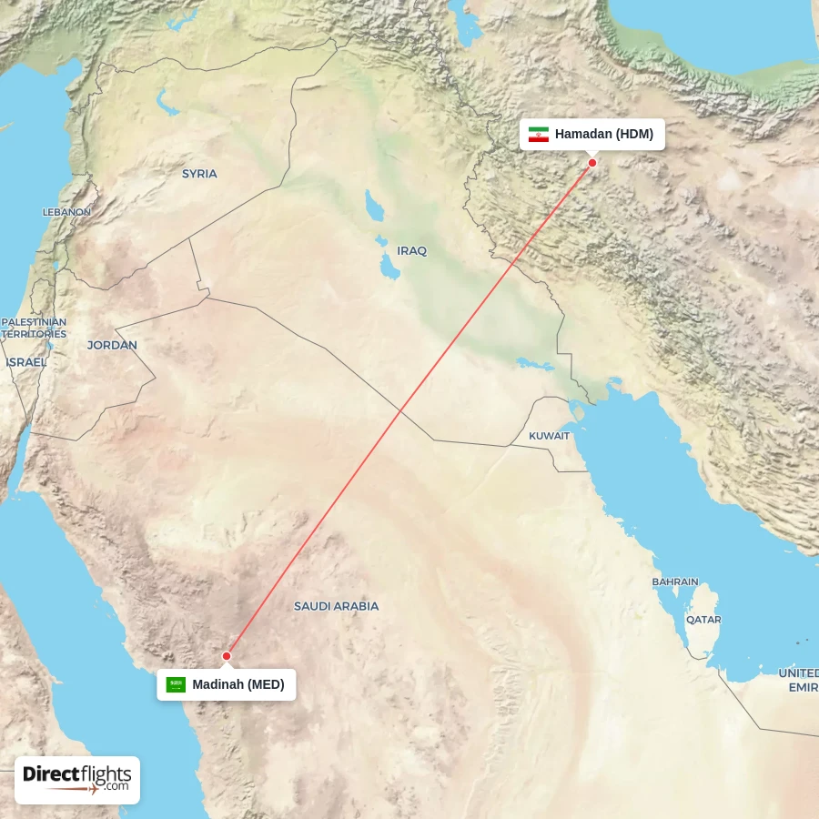 HDM - MED route map