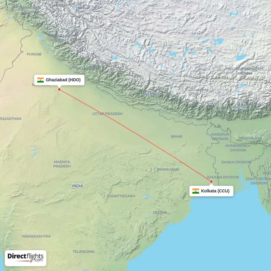 HDO - CCU route map