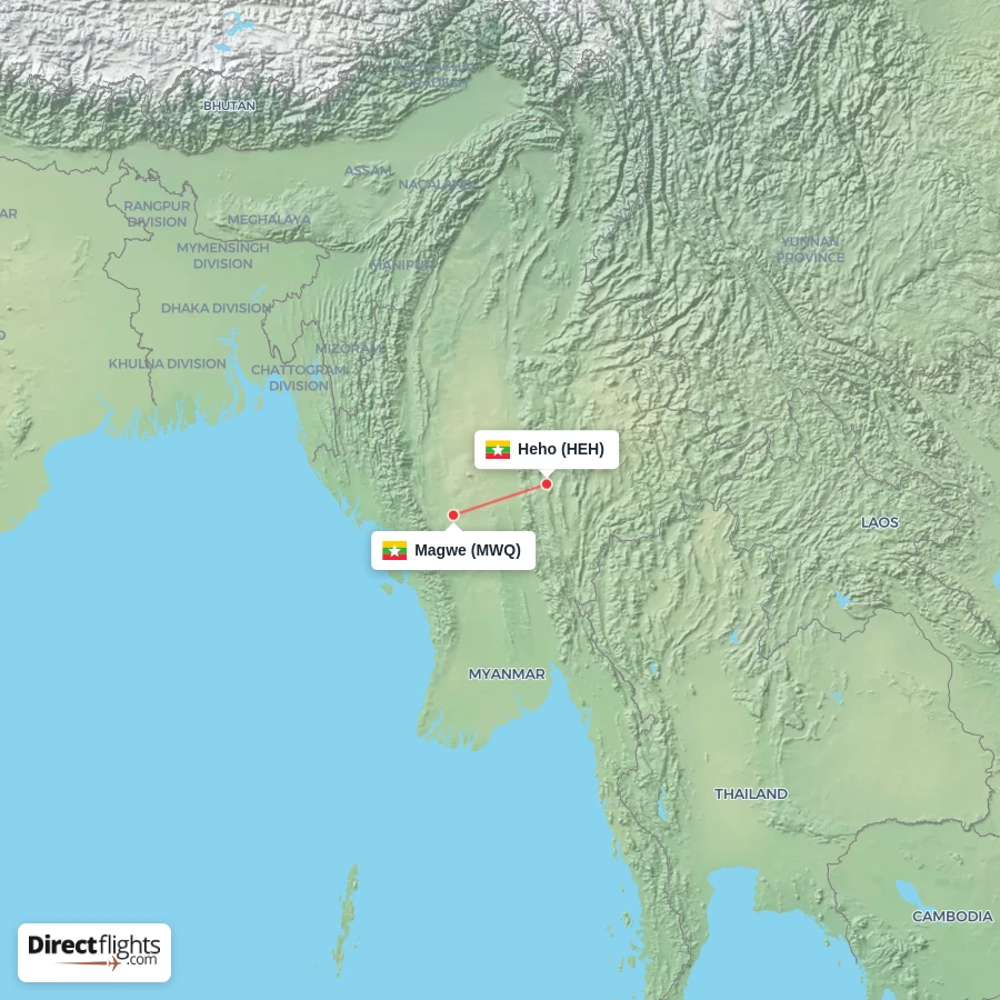 HEH - MWQ route map