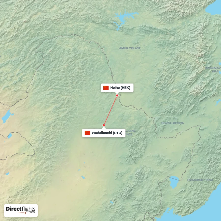HEK - DTU route map