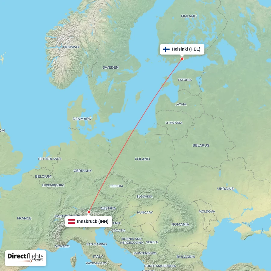 HEL - INN route map