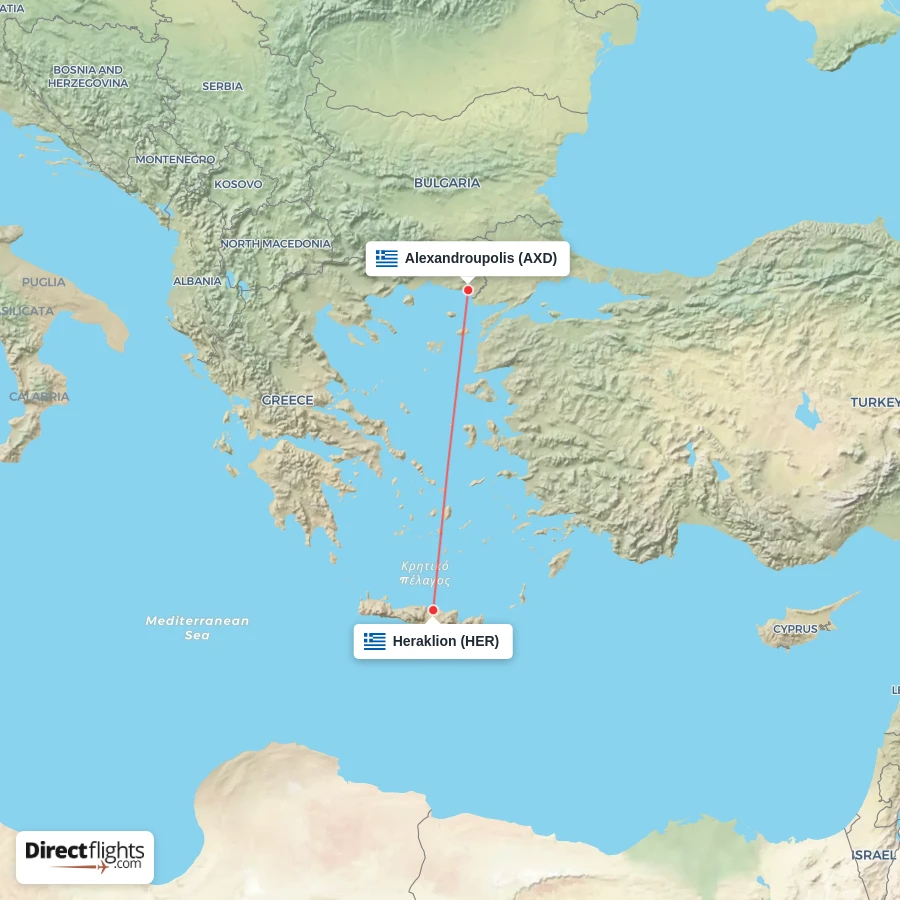 HER - AXD route map