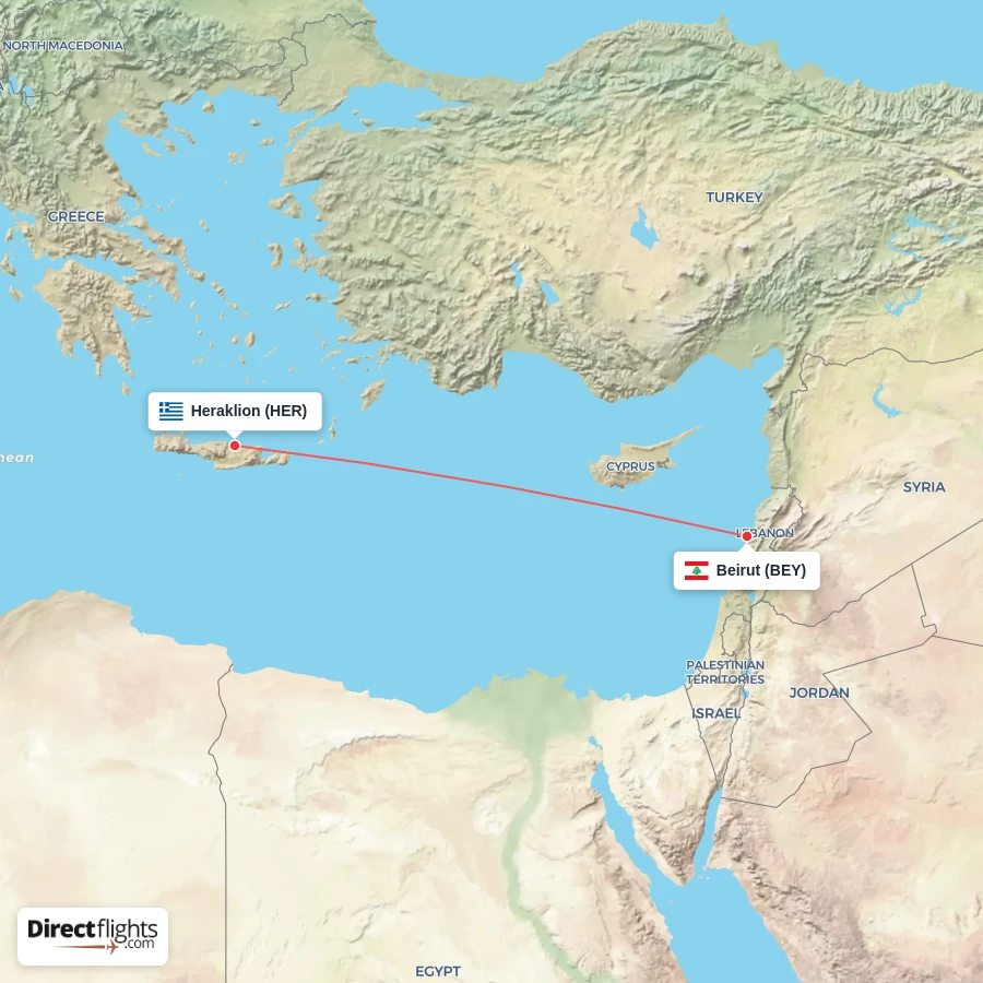 HER - BEY route map