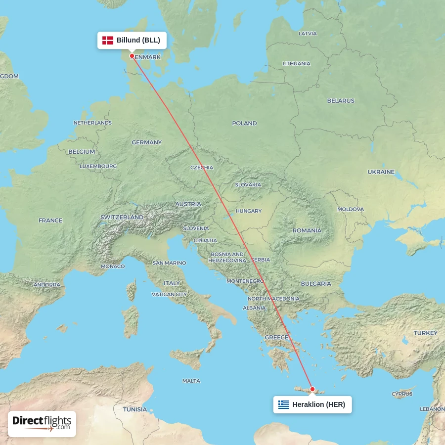 HER - BLL route map