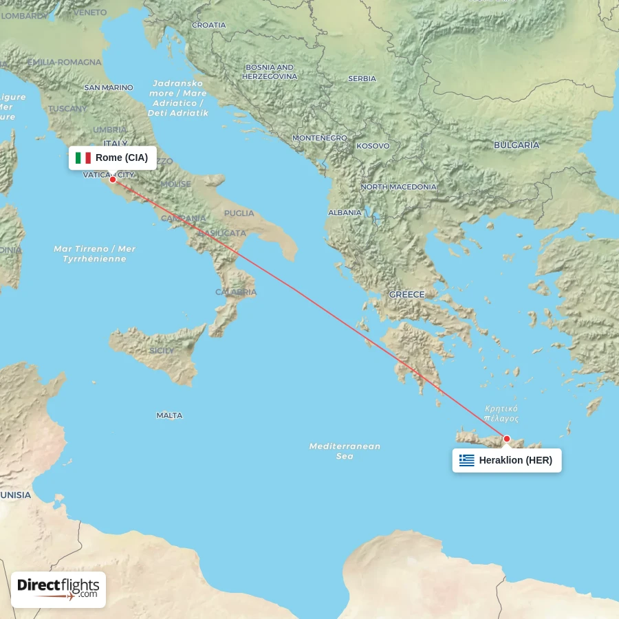 HER - CIA route map