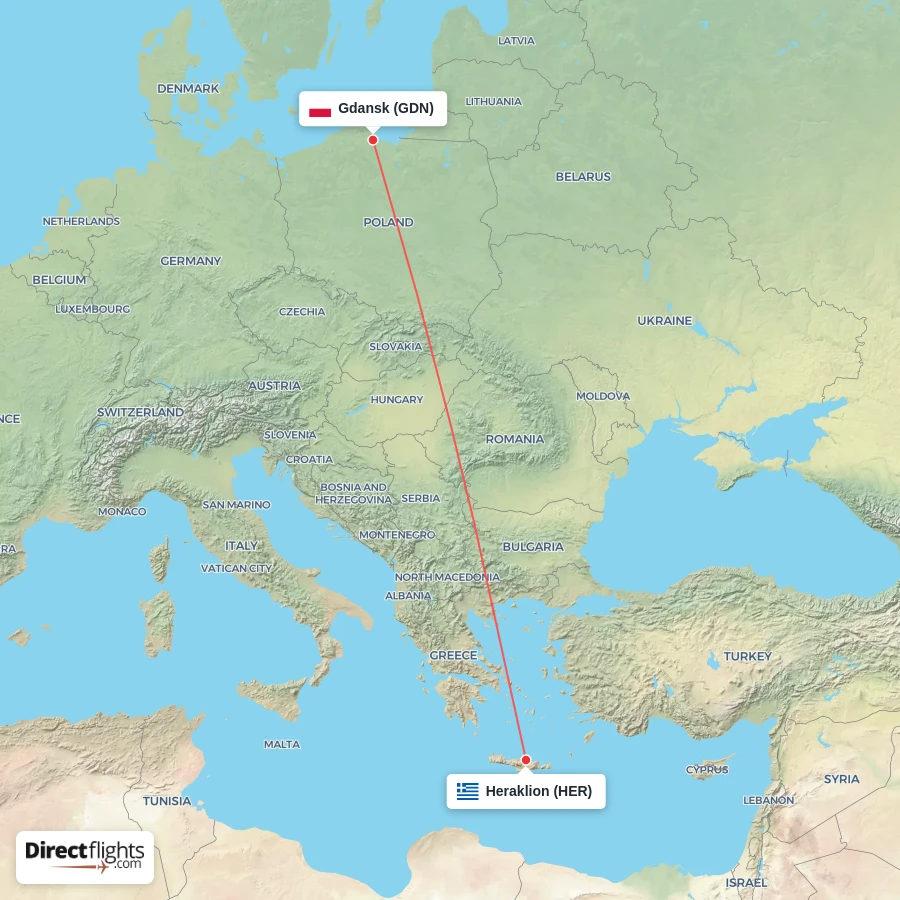 HER - GDN route map