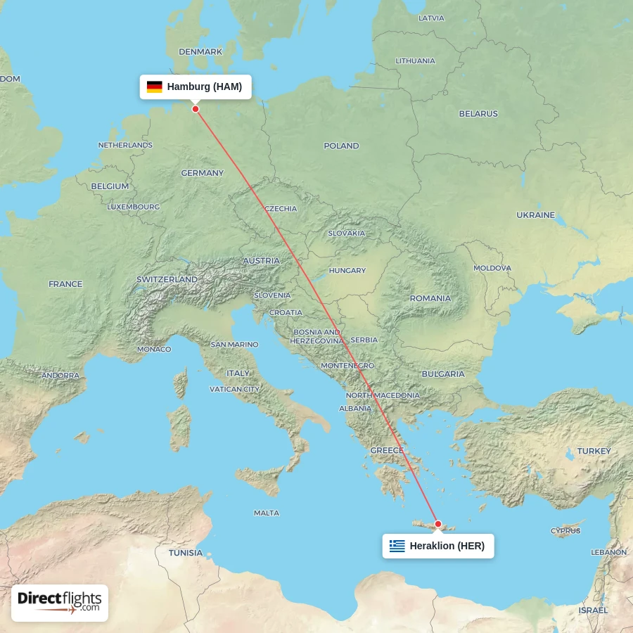 HER - HAM route map