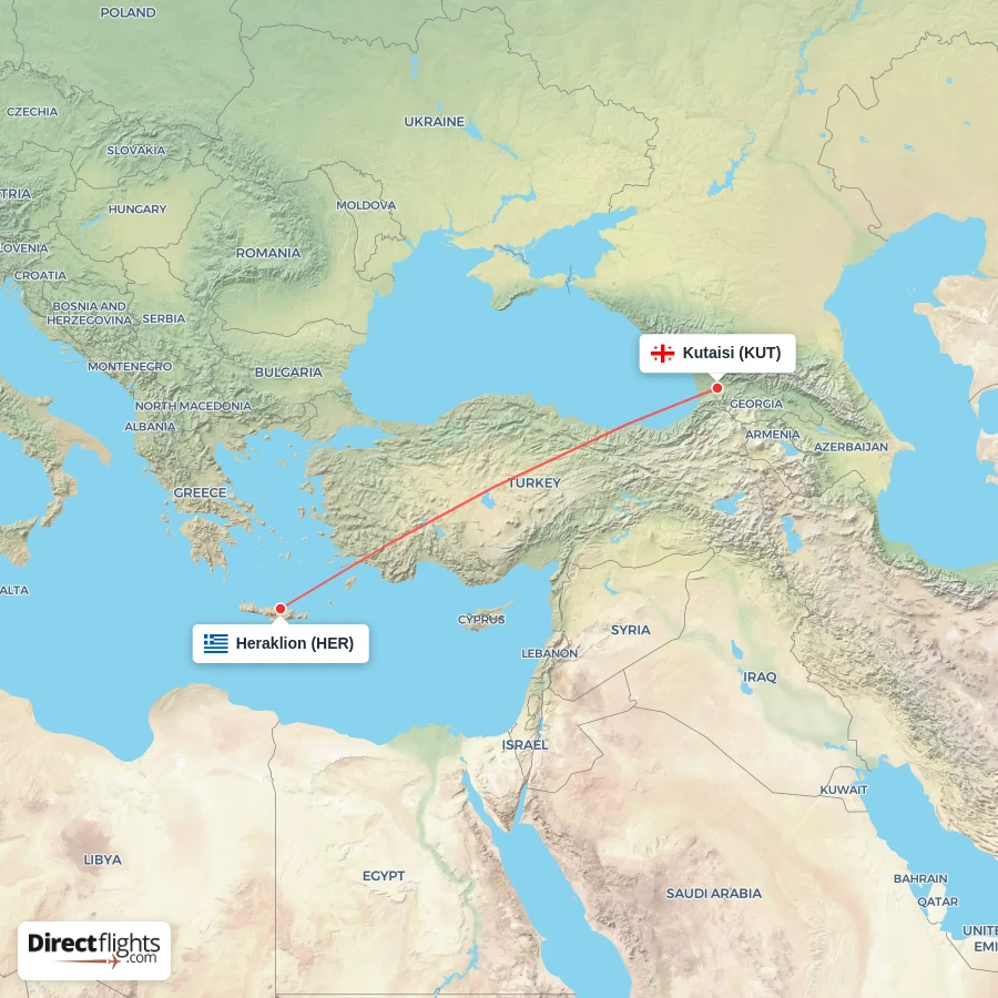 HER - KUT route map