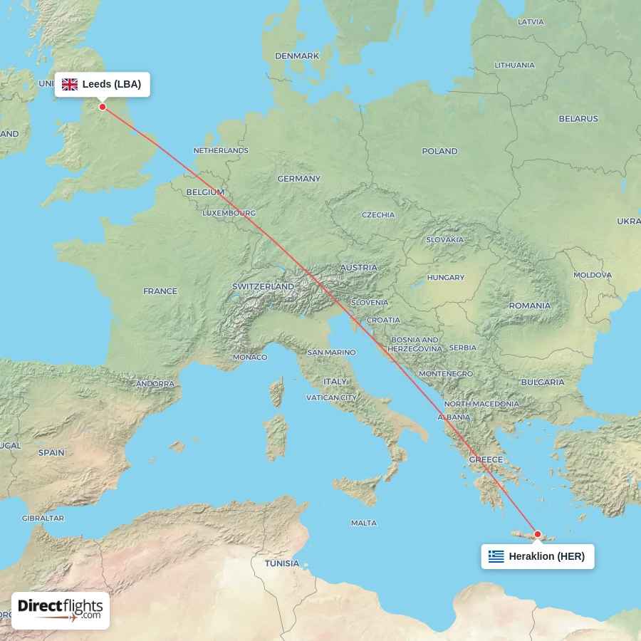 HER - LBA route map