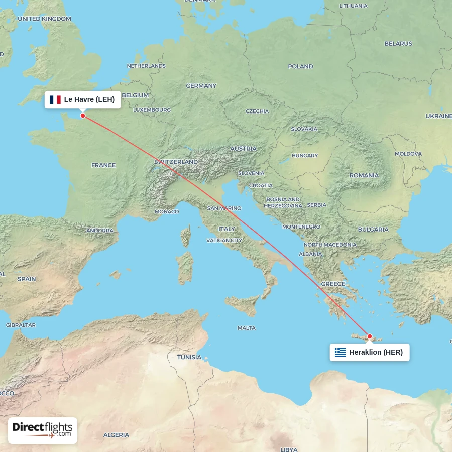 HER - LEH route map