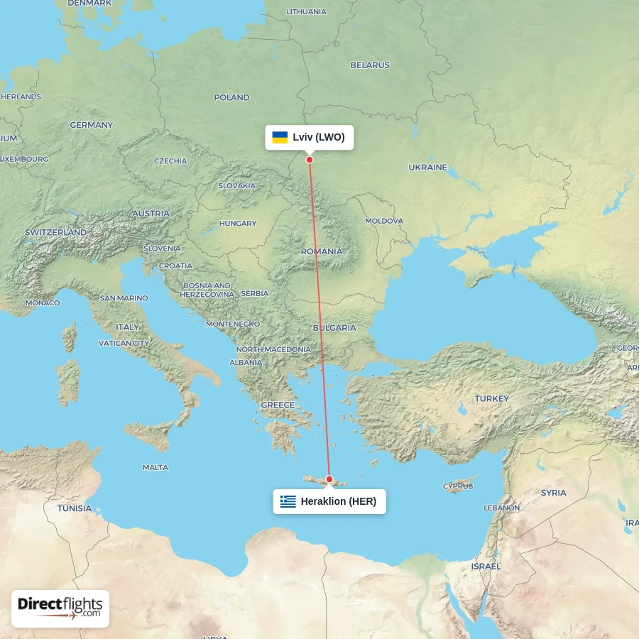 HER - LWO route map