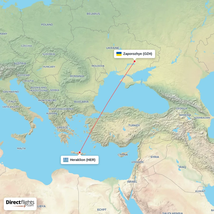 HER - OZH route map