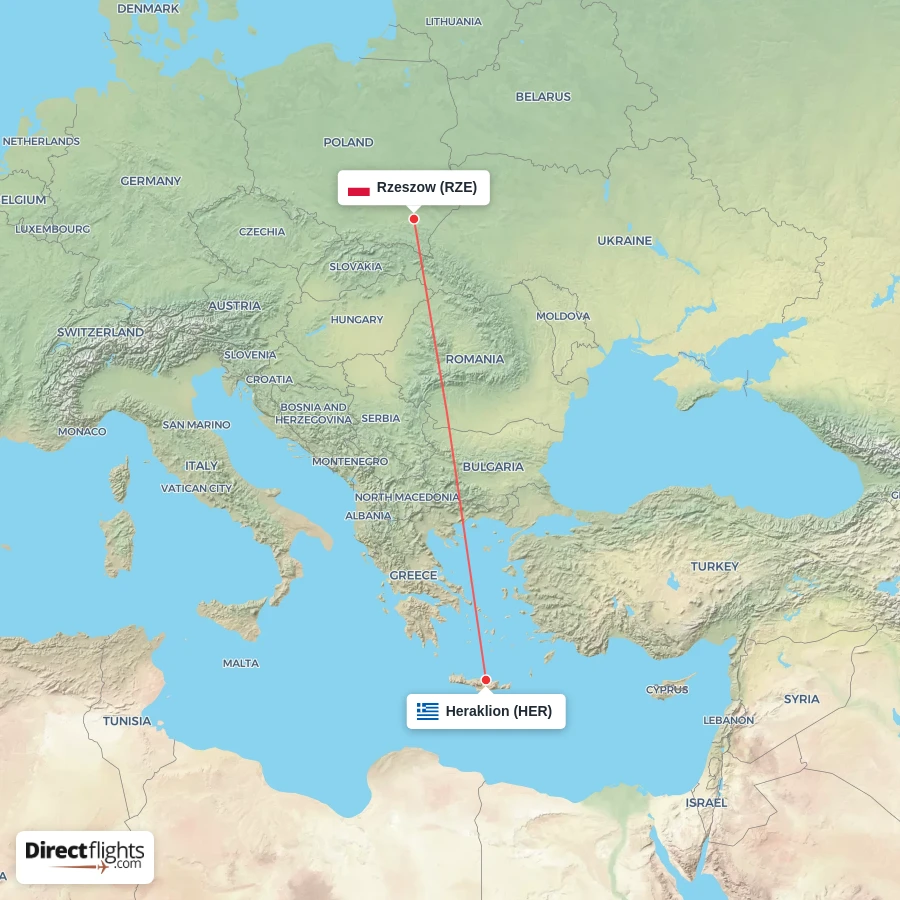 HER - RZE route map