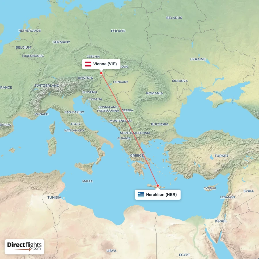 HER - VIE route map